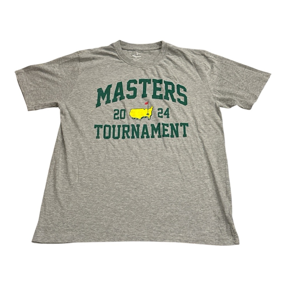 The Masters 2024 Tournament Gray Golf Short Sleeve T Shirt Mens Size XL